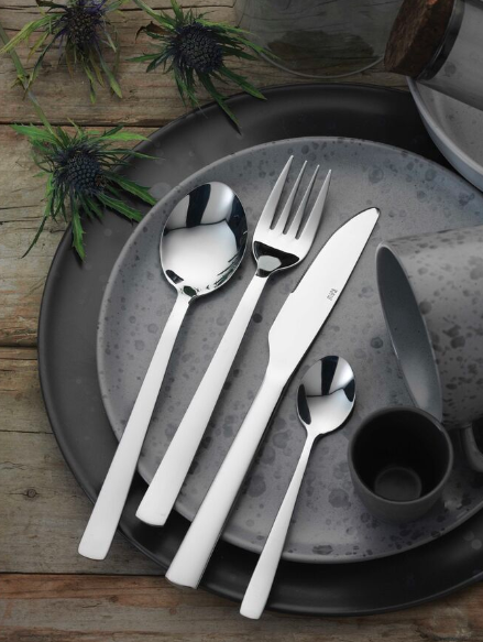 RAW Bestikæske, sølvfarvet - 16 dele - Bahne